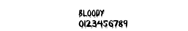 Fuente Bloody.ttf