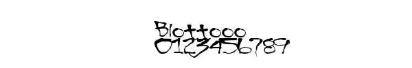 Fuente Blottooo.ttf