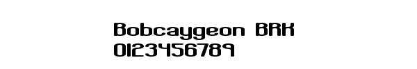 Fuente Bobcaygeon BRK.ttf