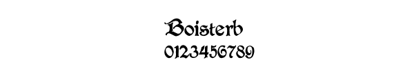 Fuente Boisterb.ttf