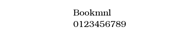 Fuente Bookmnl.ttf