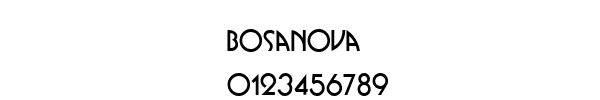 Fuente Bosanova.ttf