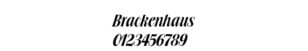 Fuente Brackenhaus.ttf