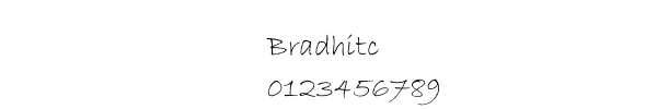 Fuente Bradhitc.ttf