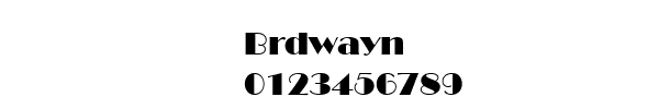 Fuente Brdwayn.ttf