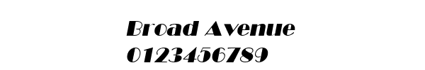 Fuente Broad Avenue.ttf