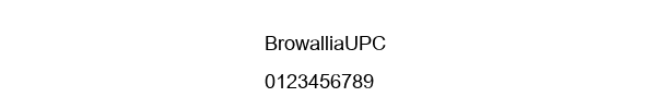Fuente BrowalliaUPC.ttf