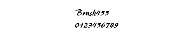 Fuente Brush455.ttf