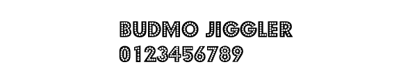 Fuente Budmo jiggler.ttf