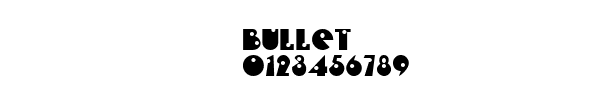 Fuente Bullet.ttf