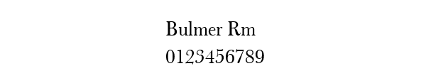 Fuente Bulmer Rm.ttf