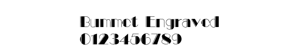 Fuente Bummet Engraved.ttf