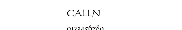 Fuente CALLN___.TTF