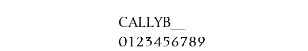Fuente CALLYB__.TTF