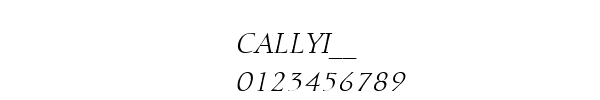 Fuente CALLYI__.TTF