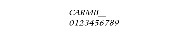 Fuente CARMII__.TTF