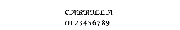 Fuente CARRILLA.TTF