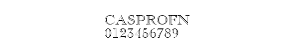 Fuente CASPROFN.TTF