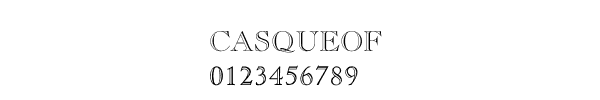 Fuente CASQUEOF.TTF