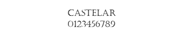 Fuente CASTELAR.TTF