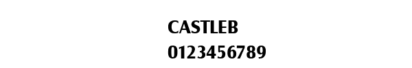 Fuente CASTLEB.TTF