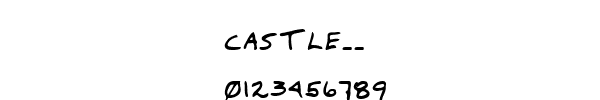 Fuente CASTLE__.TTF