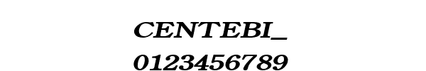 Fuente CENTEBI_.TTF