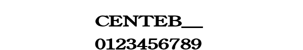 Fuente CENTEB__.TTF