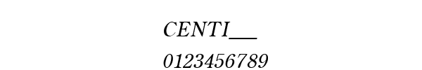 Fuente CENTI___.TTF