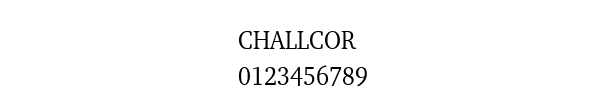 Fuente CHALLCOR.TTF