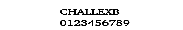 Fuente CHALLEXB.TTF