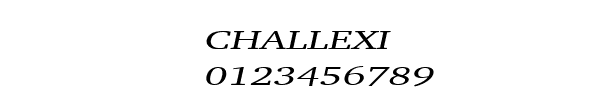 Fuente CHALLEXI.TTF