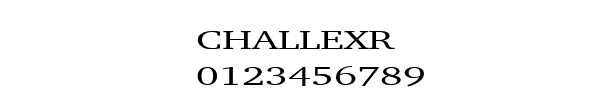 Fuente CHALLEXR.TTF