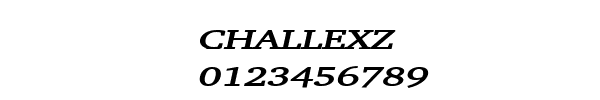 Fuente CHALLEXZ.TTF