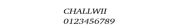 Fuente CHALLWII.TTF