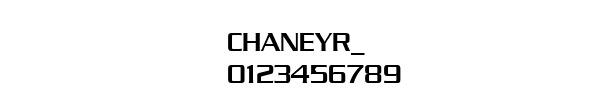 Fuente CHANEYR_.TTF