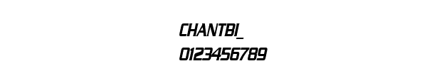 Fuente CHANTBI_.TTF
