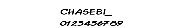 Fuente CHASEBI_.TTF