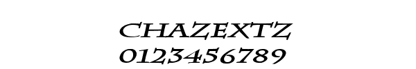 Fuente CHAZEXTZ.TTF