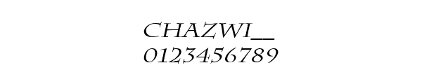 Fuente CHAZWI__.TTF