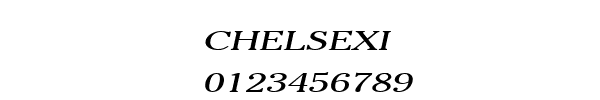 Fuente CHELSEXI.TTF