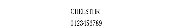 Fuente CHELSTHR.TTF