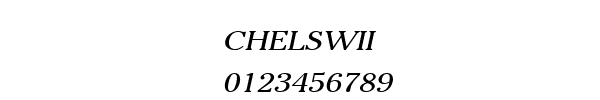 Fuente CHELSWII.TTF