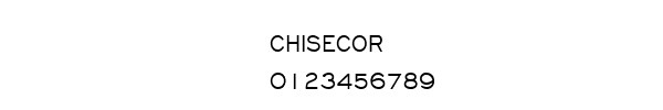 Fuente CHISECOR.TTF