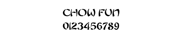 Fuente CHOW FUN.TTF