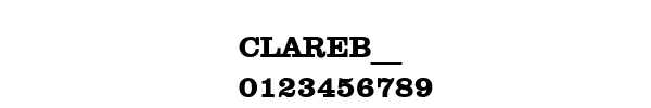 Fuente CLAREB__.TTF