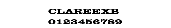Fuente CLAREEXB.TTF