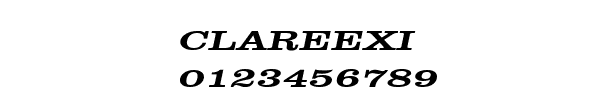 Fuente CLAREEXI.TTF