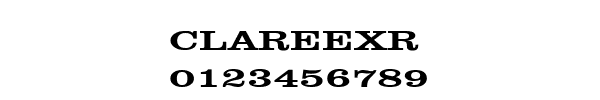Fuente CLAREEXR.TTF