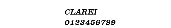 Fuente CLAREI__.TTF